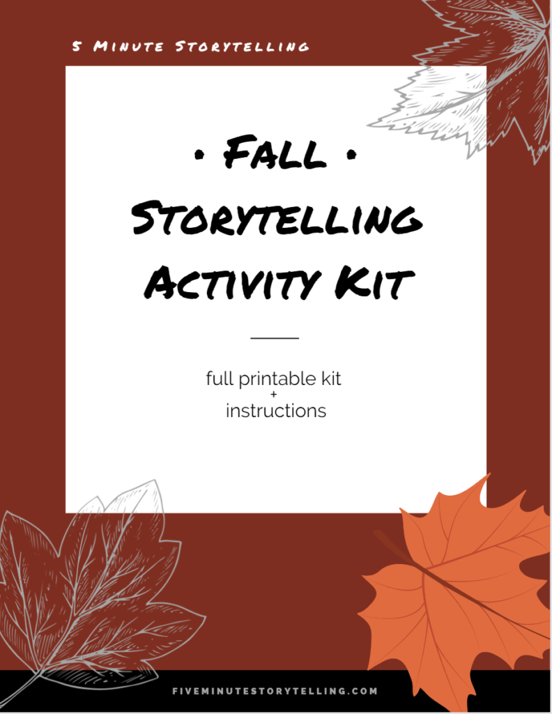 fall storytelling activity kit